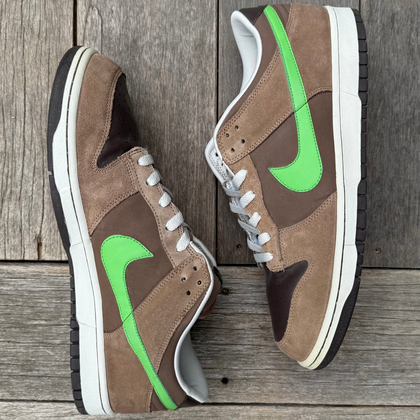 Nike Dunk Low 6.0 Medium Brown Green Spark Size 13