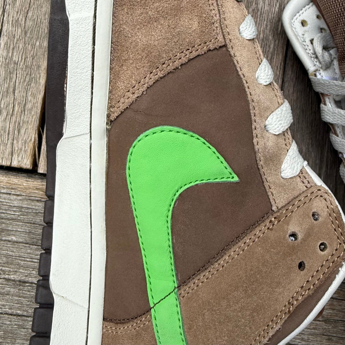 Nike Dunk Low 6.0 Medium Brown Green Spark Size 13