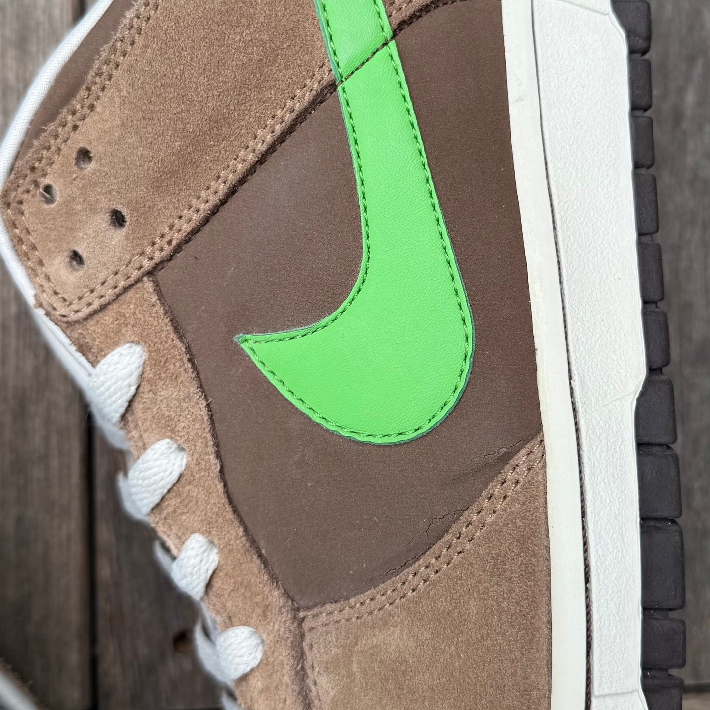 Nike Dunk Low 6.0 Medium Brown Green Spark Size 13