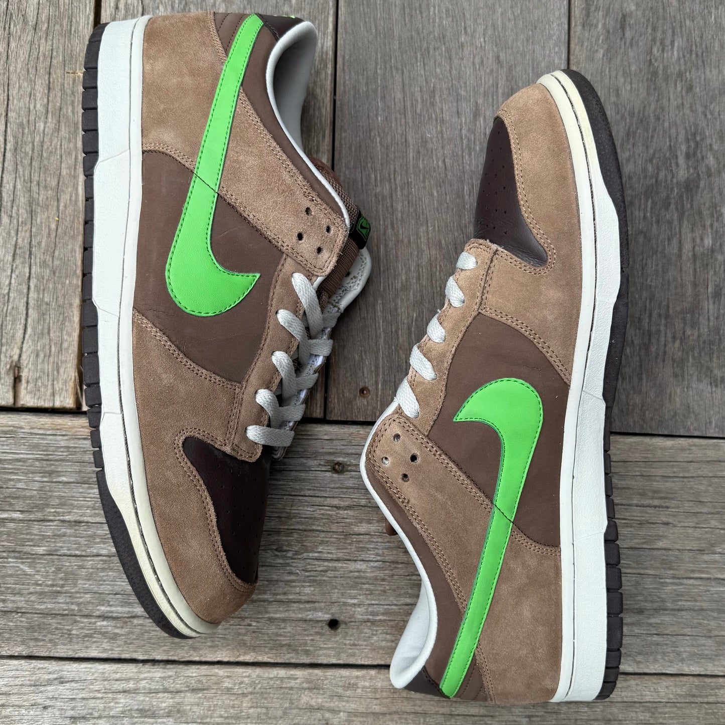 Nike Dunk Low 6.0 Medium Brown Green Spark Size 13