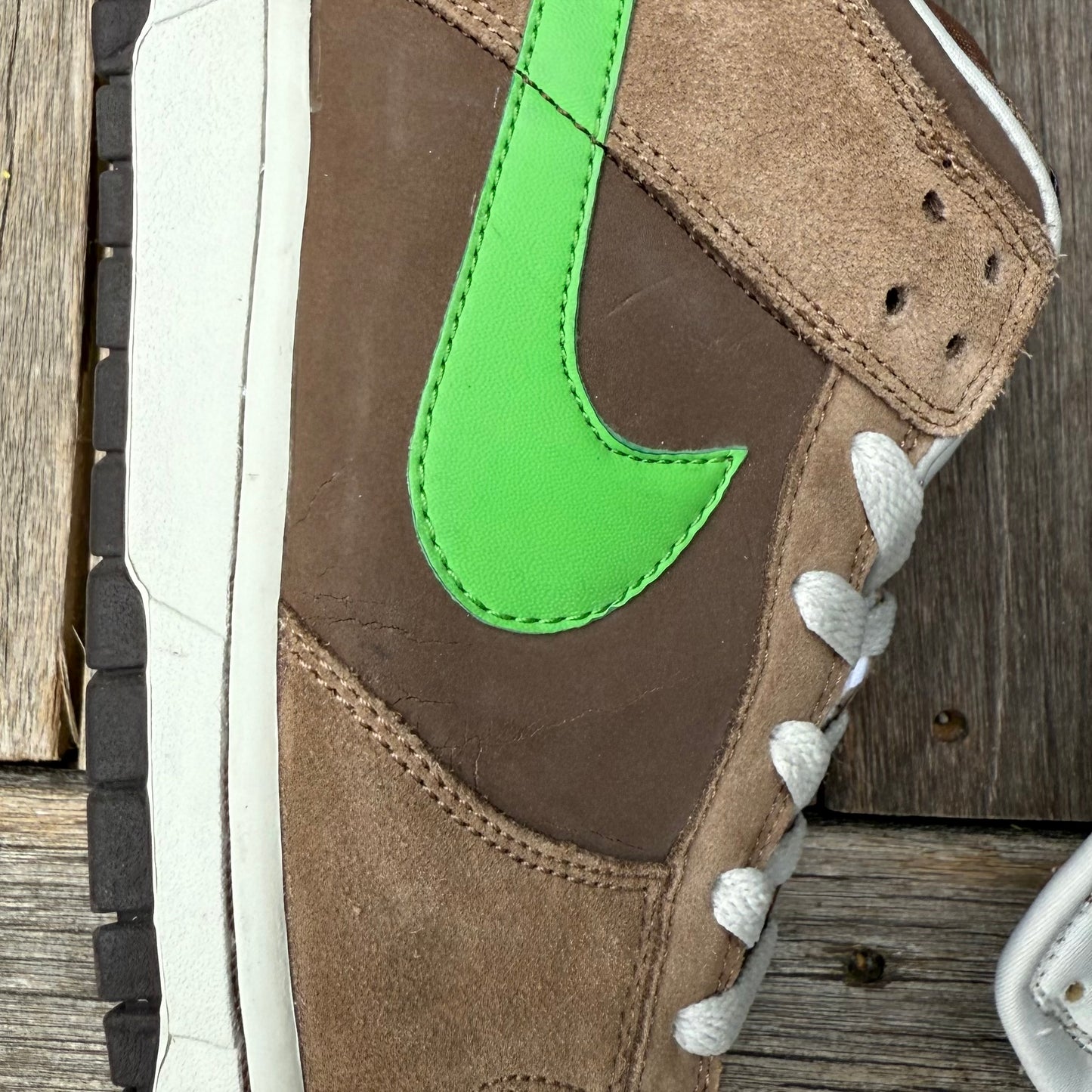 Nike Dunk Low 6.0 Medium Brown Green Spark Size 13