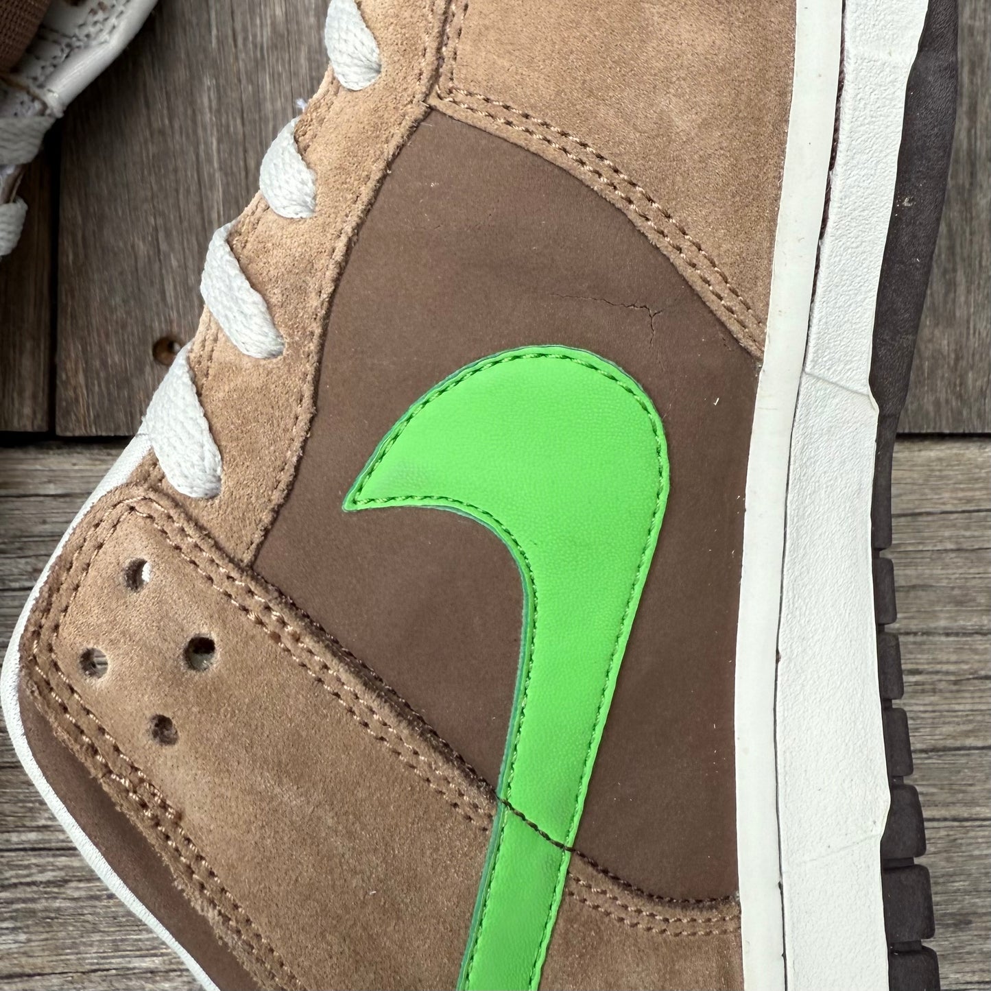 Nike Dunk Low 6.0 Medium Brown Green Spark Size 13