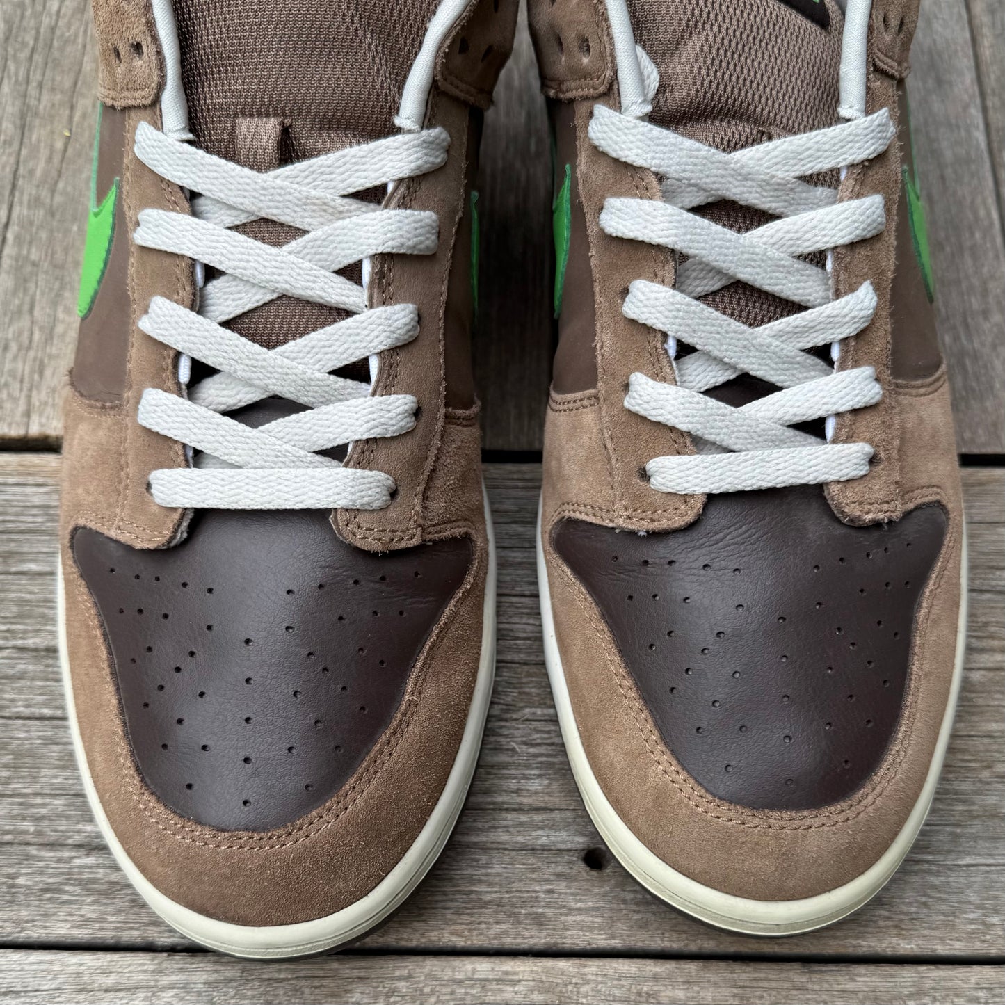 Nike Dunk Low 6.0 Medium Brown Green Spark Size 13