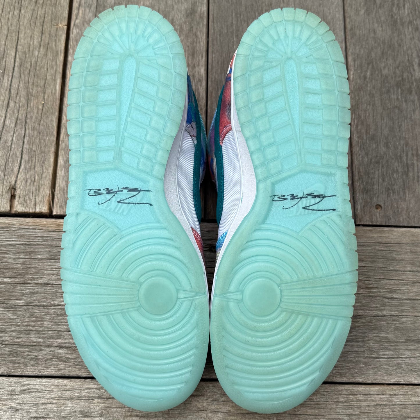 Nike SB Dunk Low Futura White Geode Teal Size 11