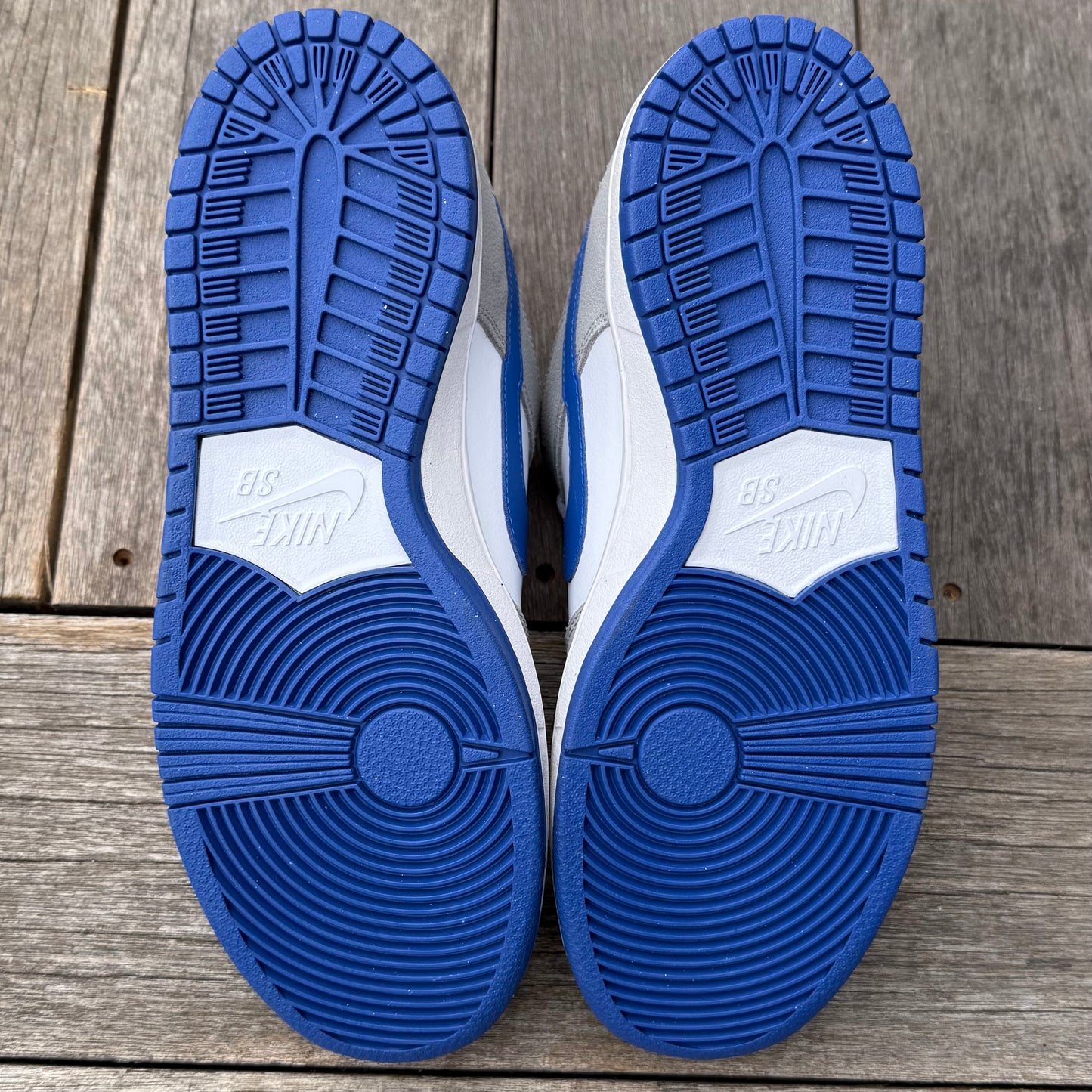 Nike SB Dunk Low Matte Silver Royal Grey Goose Size 9.5