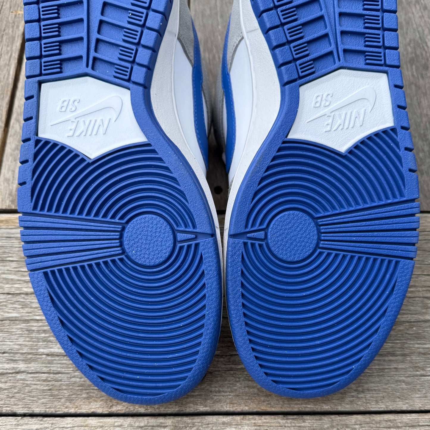 Nike SB Dunk Low Matte Silver Royal Grey Goose Size 9.5