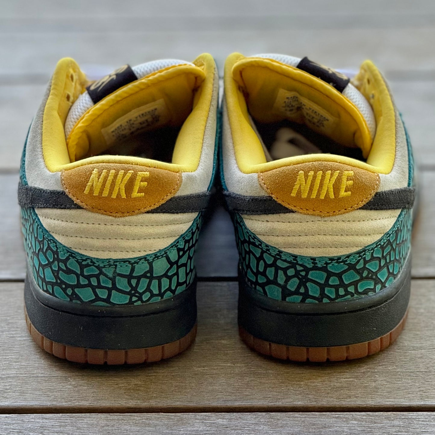 Nike Dunk Low 6.0 Pine Glass Blue Maize Size 10.5