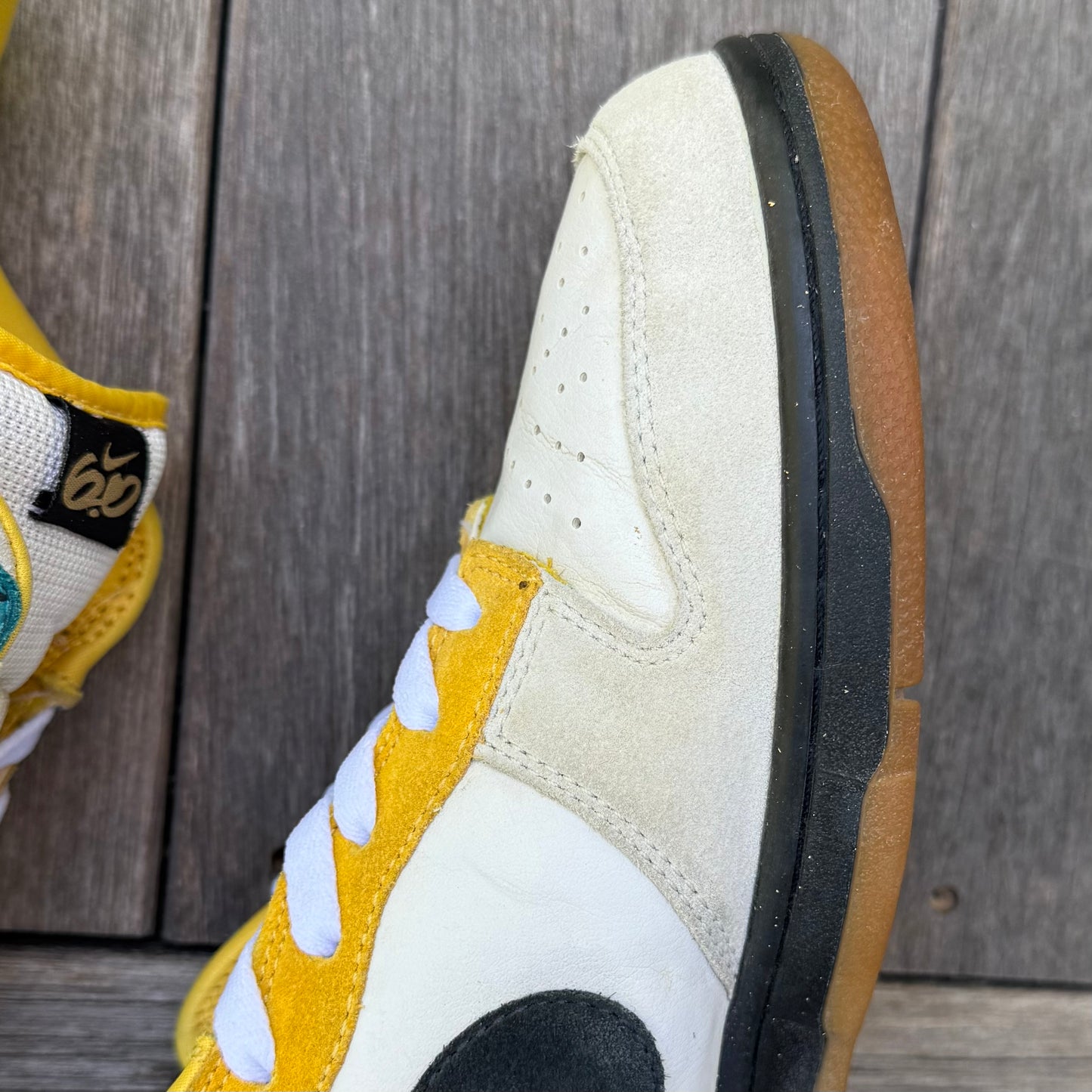 Nike Dunk Low 6.0 Pine Glass Blue Maize Size 10.5