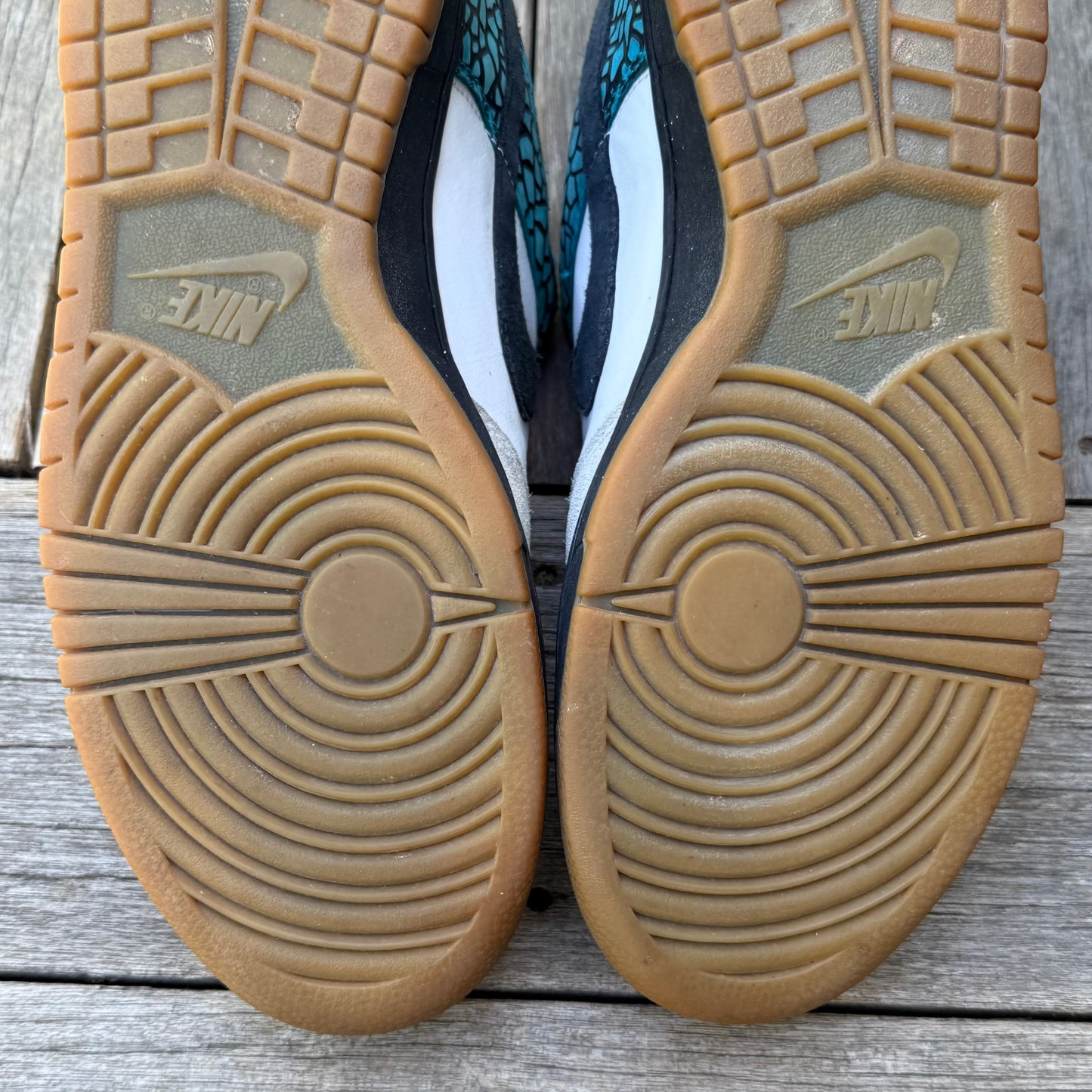 Nike Dunk Low 6.0 Pine Glass Blue Maize Size 10.5