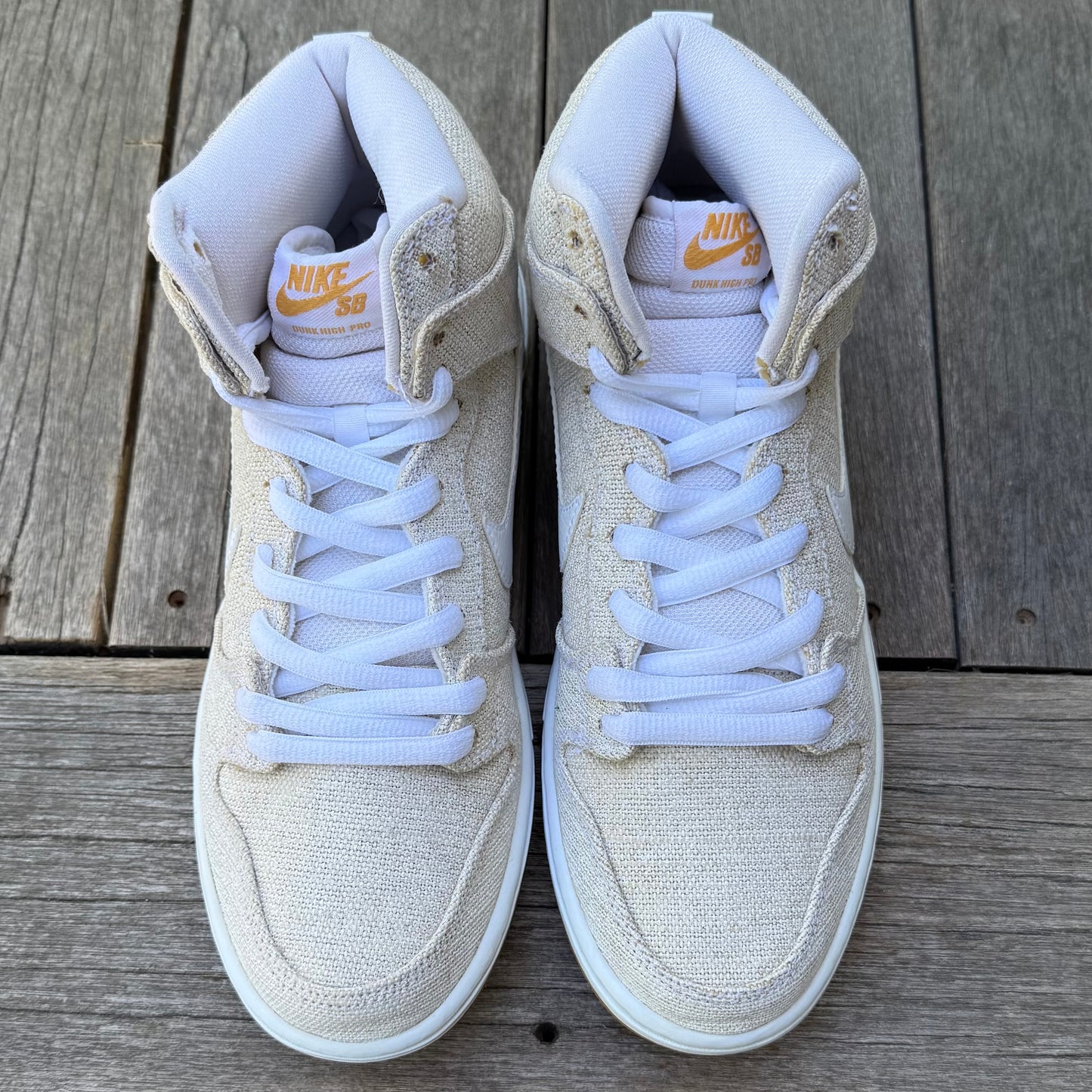 Nike SB Dunk High Papaya Linen SAMPLE Size 9