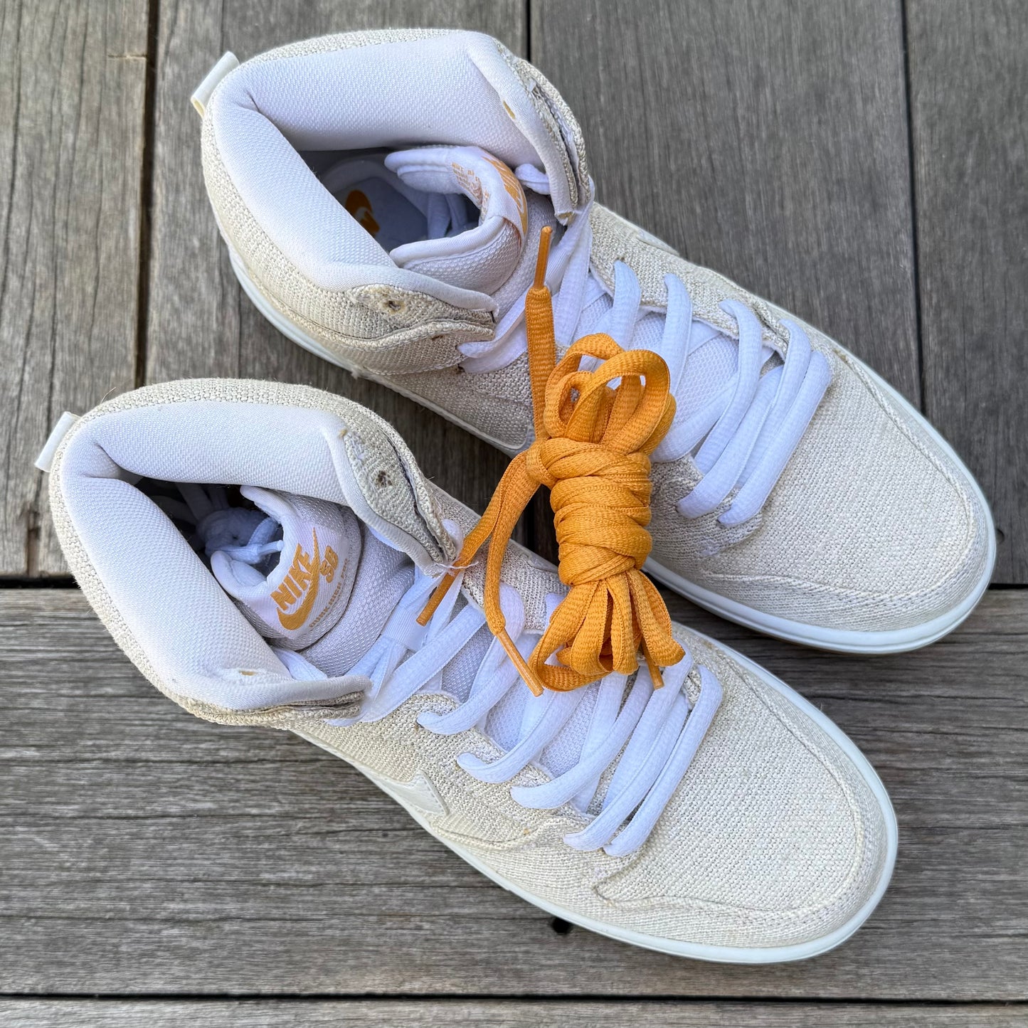 Nike SB Dunk High Papaya Linen SAMPLE Size 9