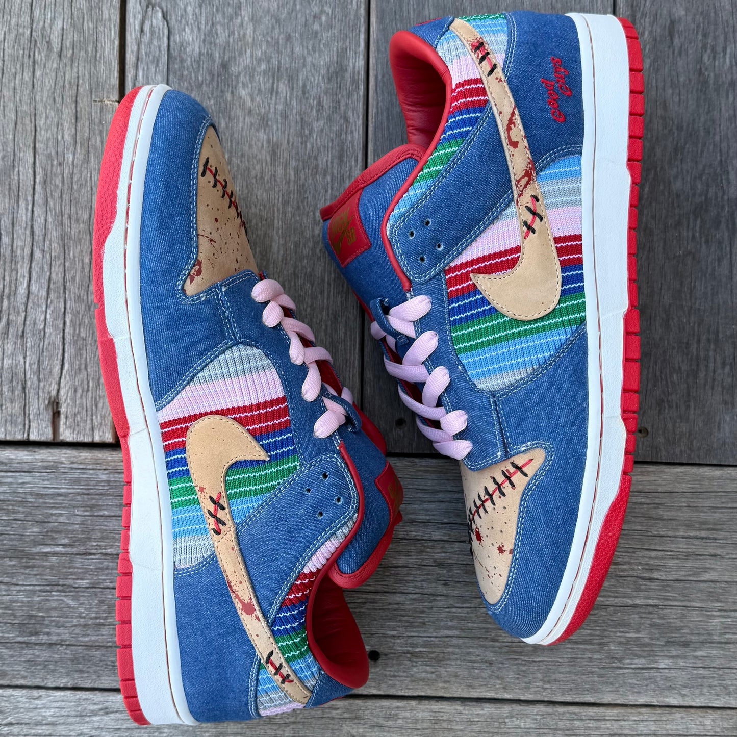 Nike SB Dunk Low Chucky SRGN (Shoe Surgeon) Custom Size 13