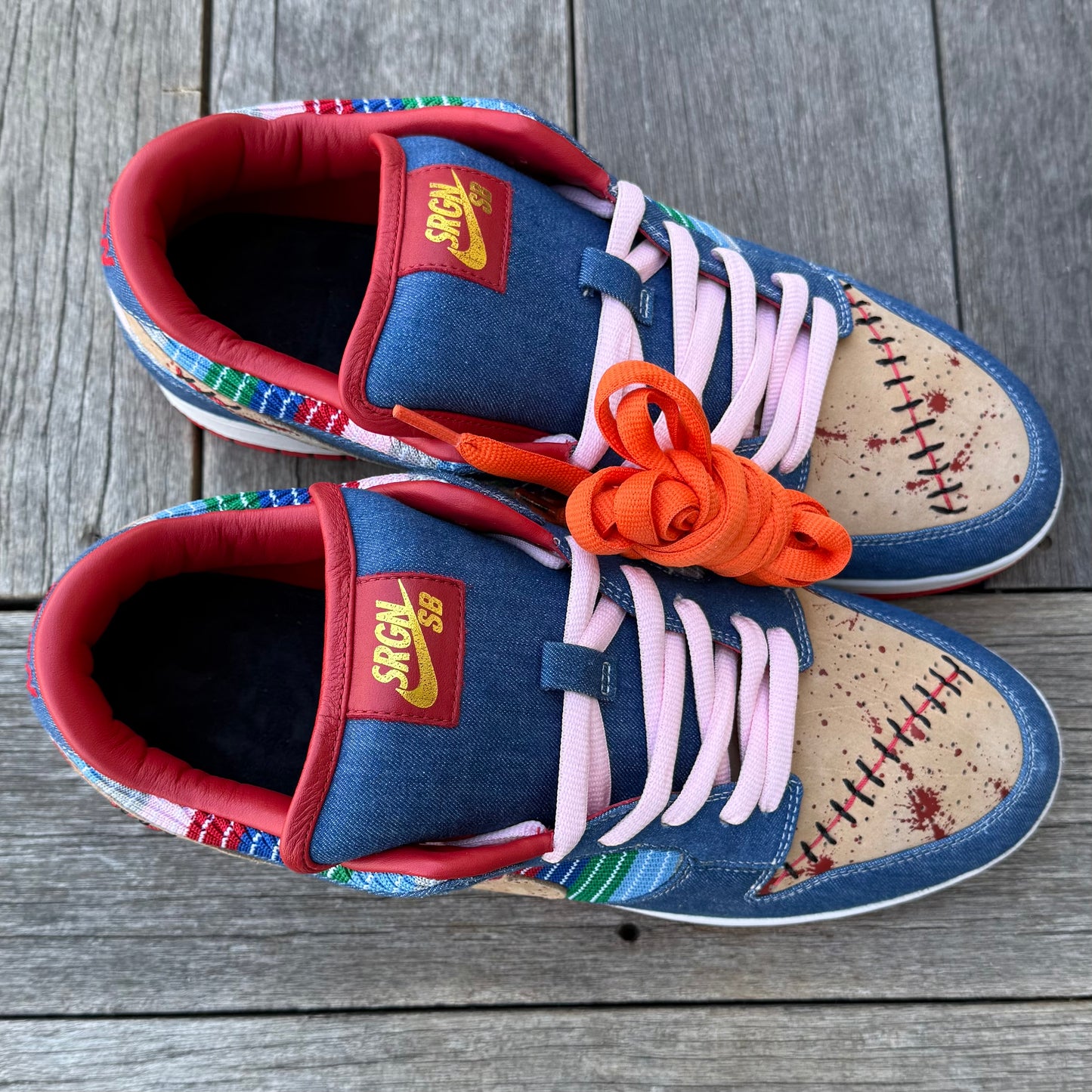 Nike SB Dunk Low Chucky SRGN (Shoe Surgeon) Custom Size 13