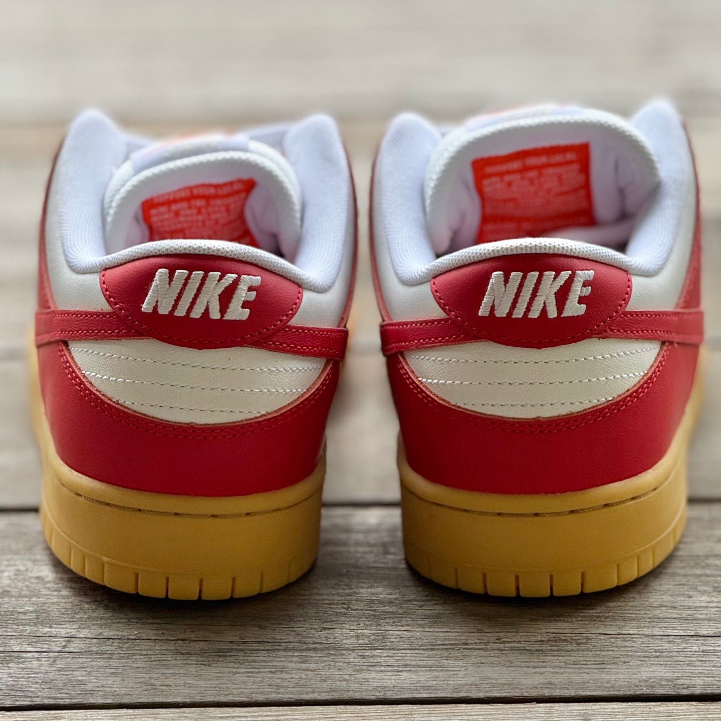 Nike SB Dunk Low University Red Gum Orange Label SAMPLE Size 9