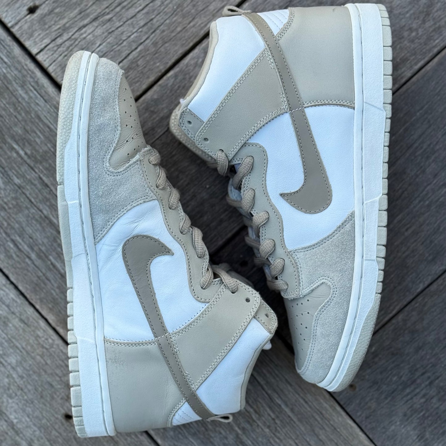 Nike SB Dunk High Khaki White Size 11