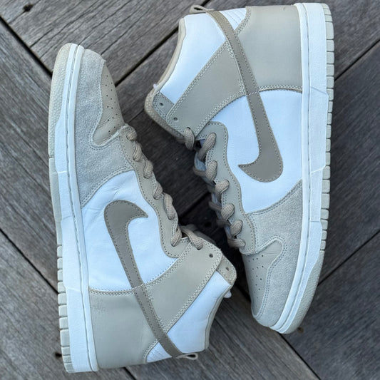 Nike SB Dunk High Khaki White Size 11