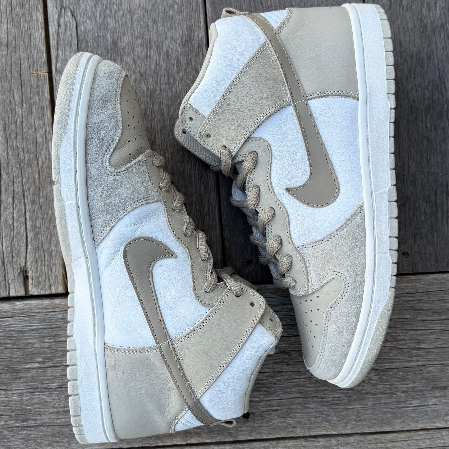 Nike SB Dunk High Khaki White Size 11