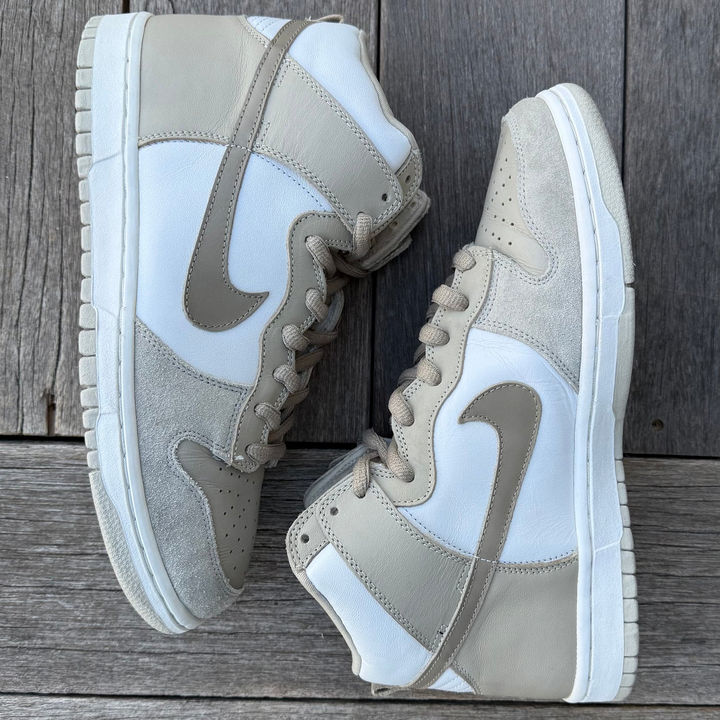 Nike SB Dunk High Khaki White Size 11