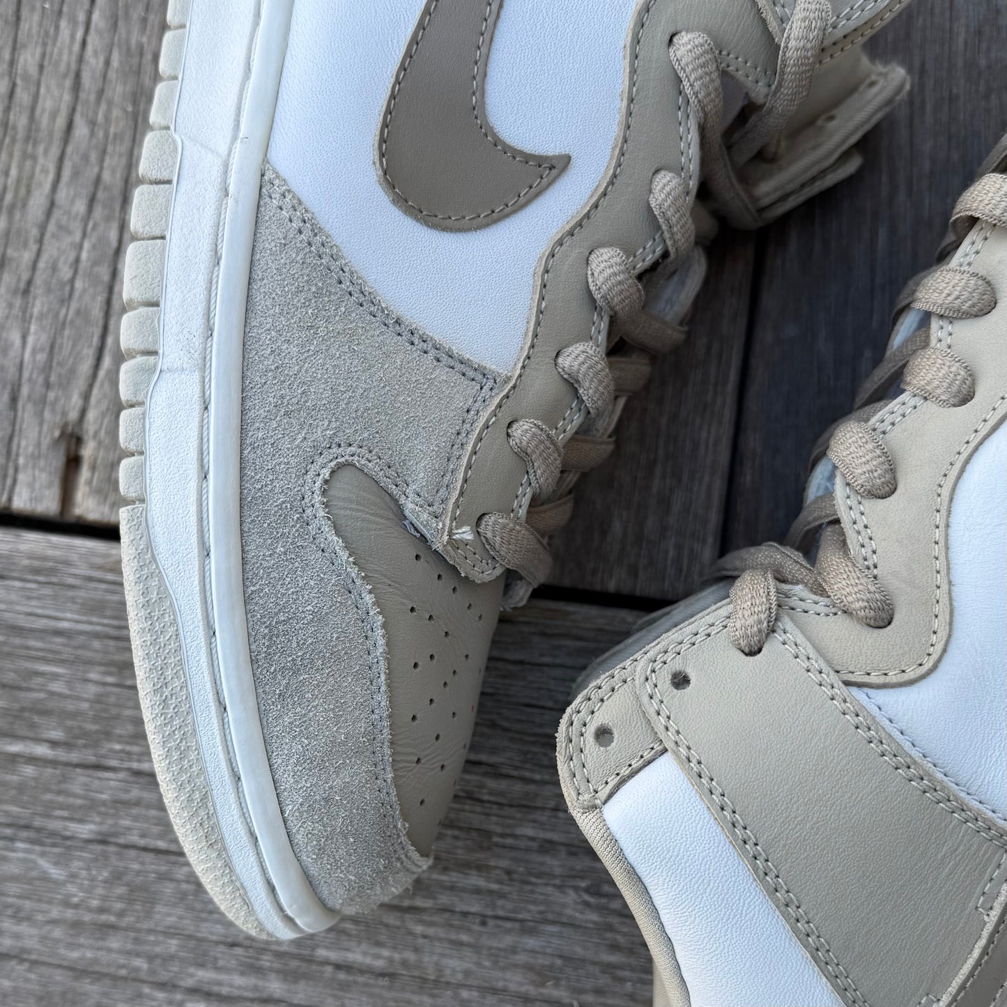 Nike SB Dunk High Khaki White Size 11