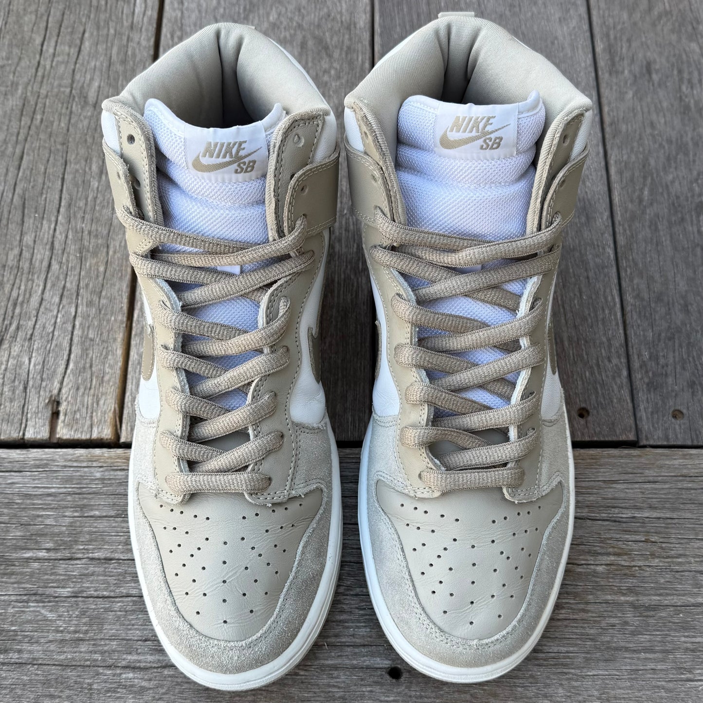 Nike SB Dunk High Khaki White Size 11