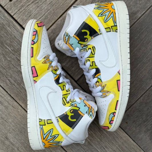 Nike SB Dunk High De La Soul White Size 10.5