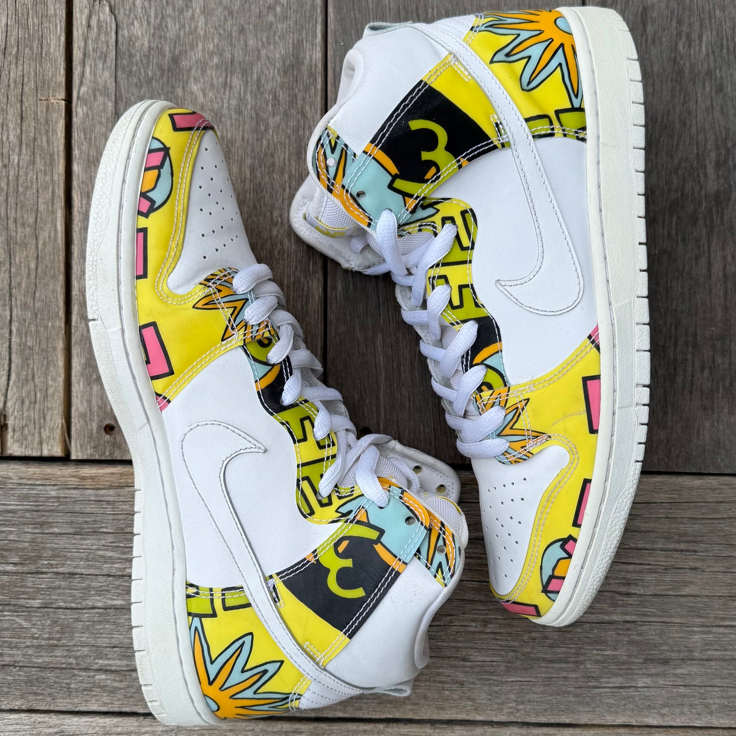 Nike SB Dunk High De La Soul White Size 10.5