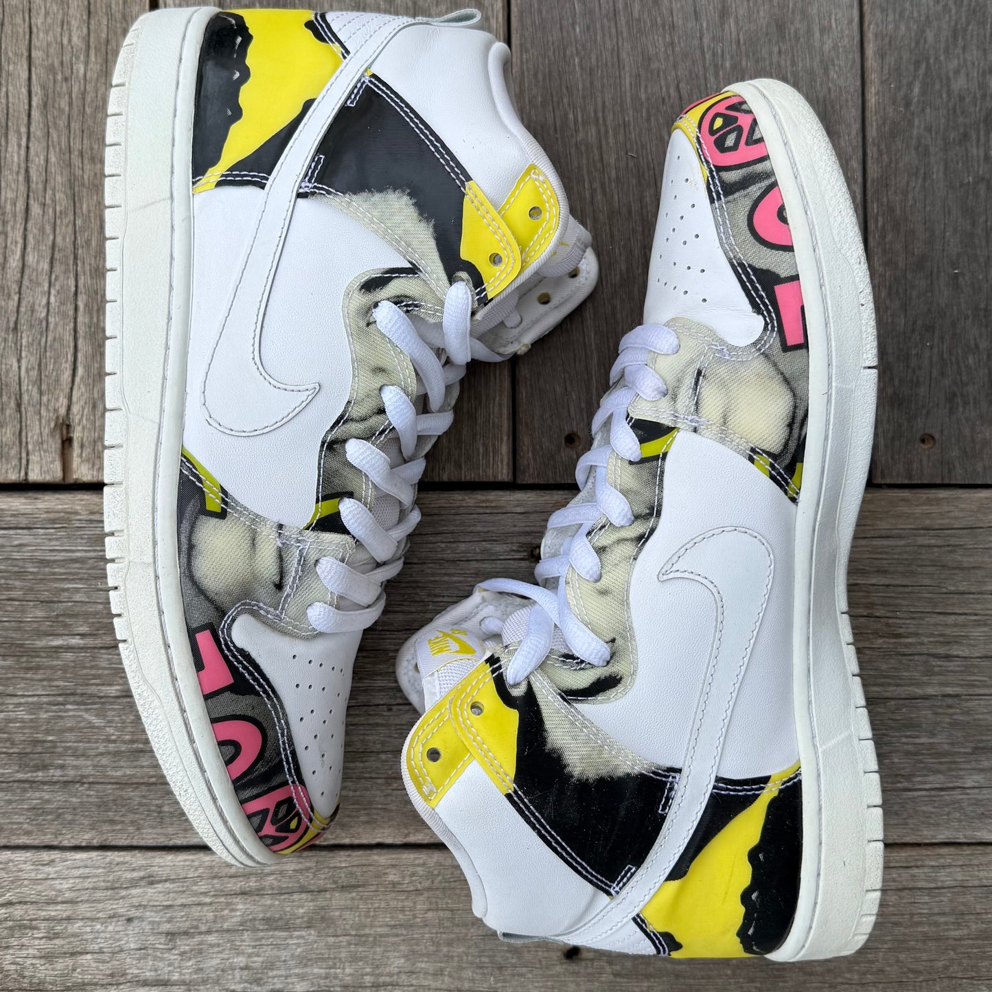 Nike SB Dunk High De La Soul White Size 10.5