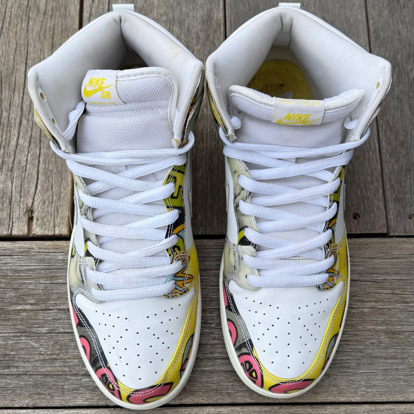 Nike SB Dunk High De La Soul White Size 10.5