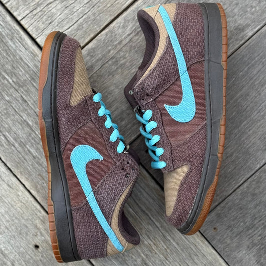 Nike Dunk Low 6.0 Baroque Brown Mineral Blue Size 10