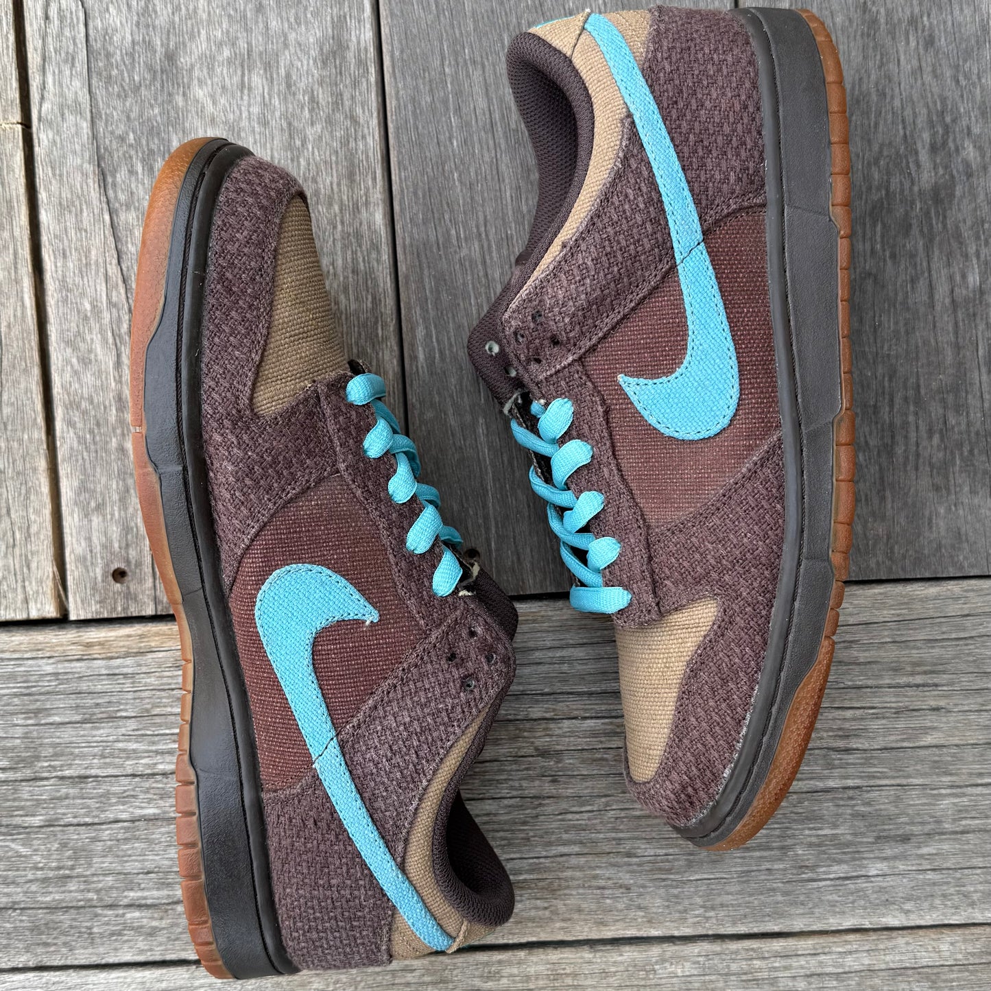 Nike Dunk Low 6.0 Baroque Brown Mineral Blue Size 10