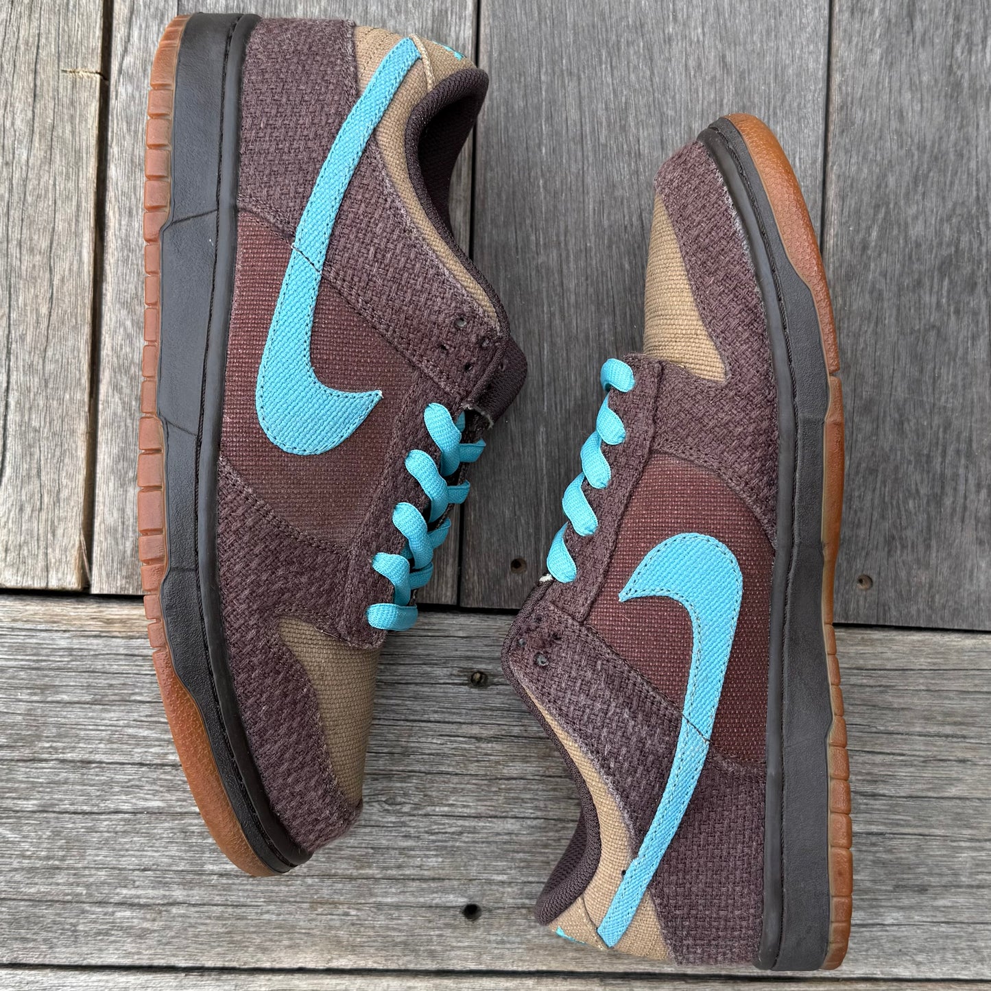 Nike Dunk Low 6.0 Baroque Brown Mineral Blue Size 10