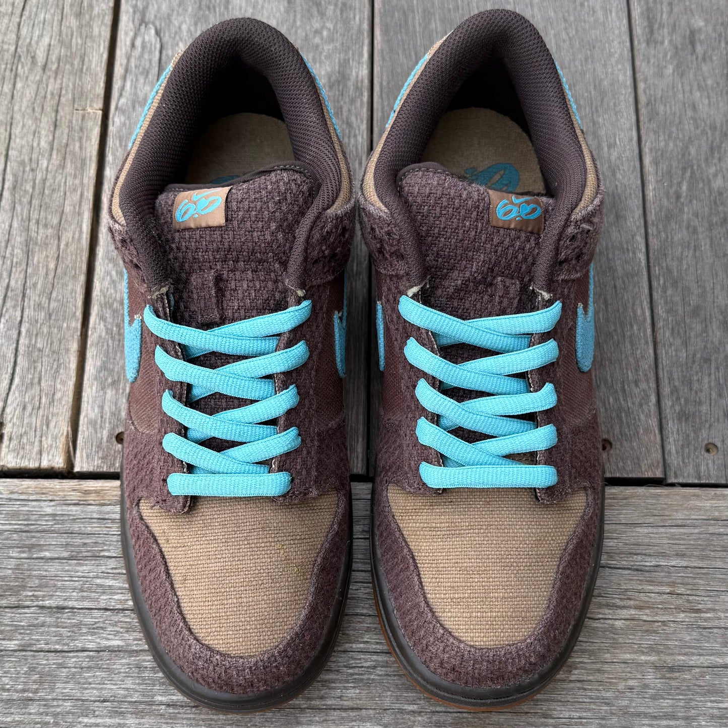Nike Dunk Low 6.0 Baroque Brown Mineral Blue Size 10