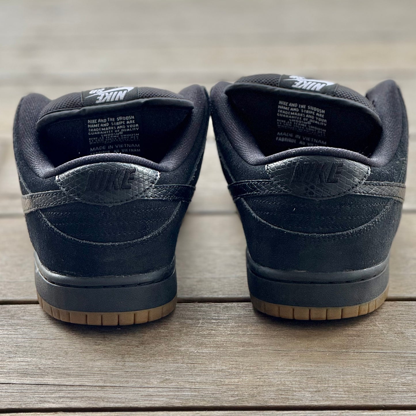 Nike SB Dunk Low Black Snake Gum Size 8.5