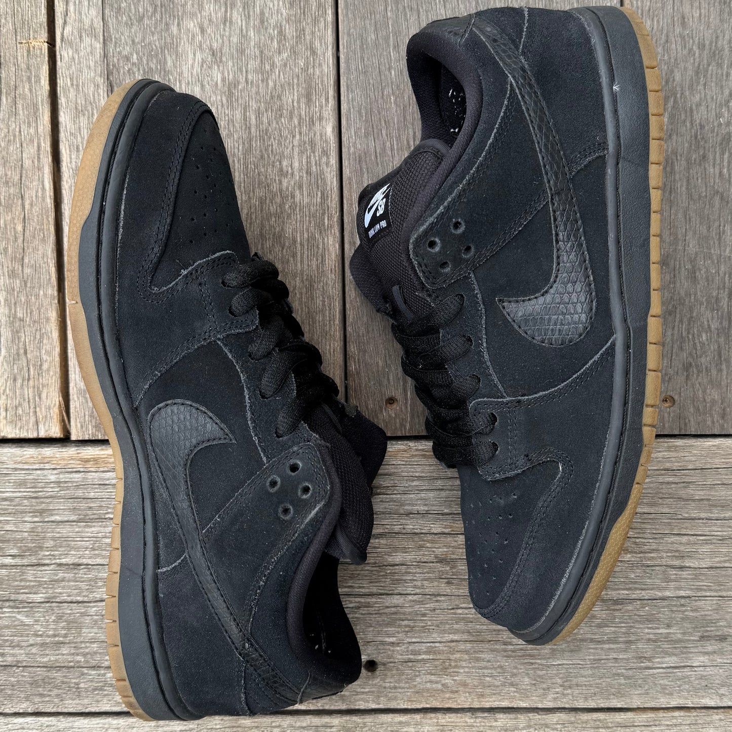 Nike SB Dunk Low Black Snake Gum Size 8.5