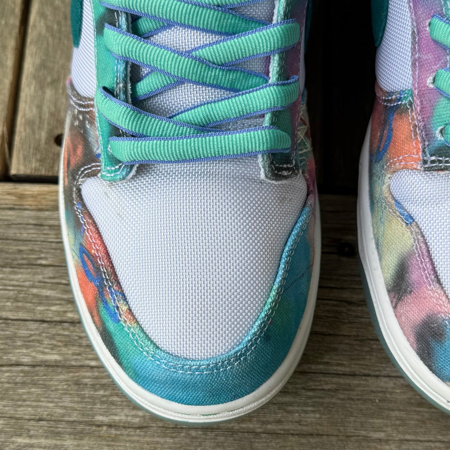 Nike SB Dunk Low Futura White Geode Teal Size 10