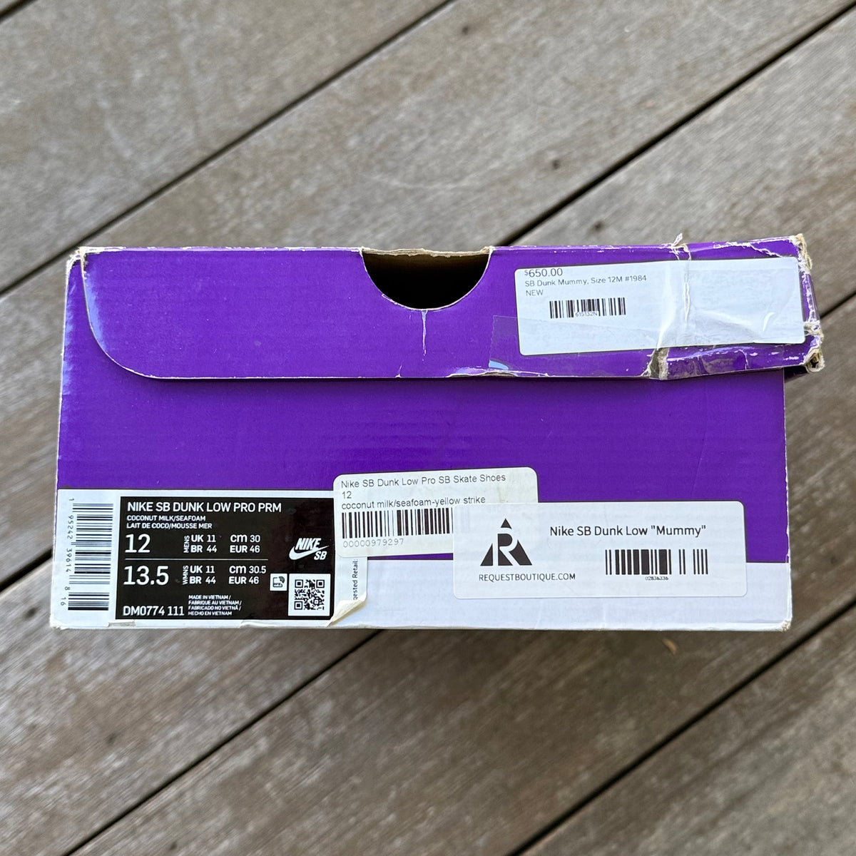 Nike SB Dunk Low Mummy Size 12