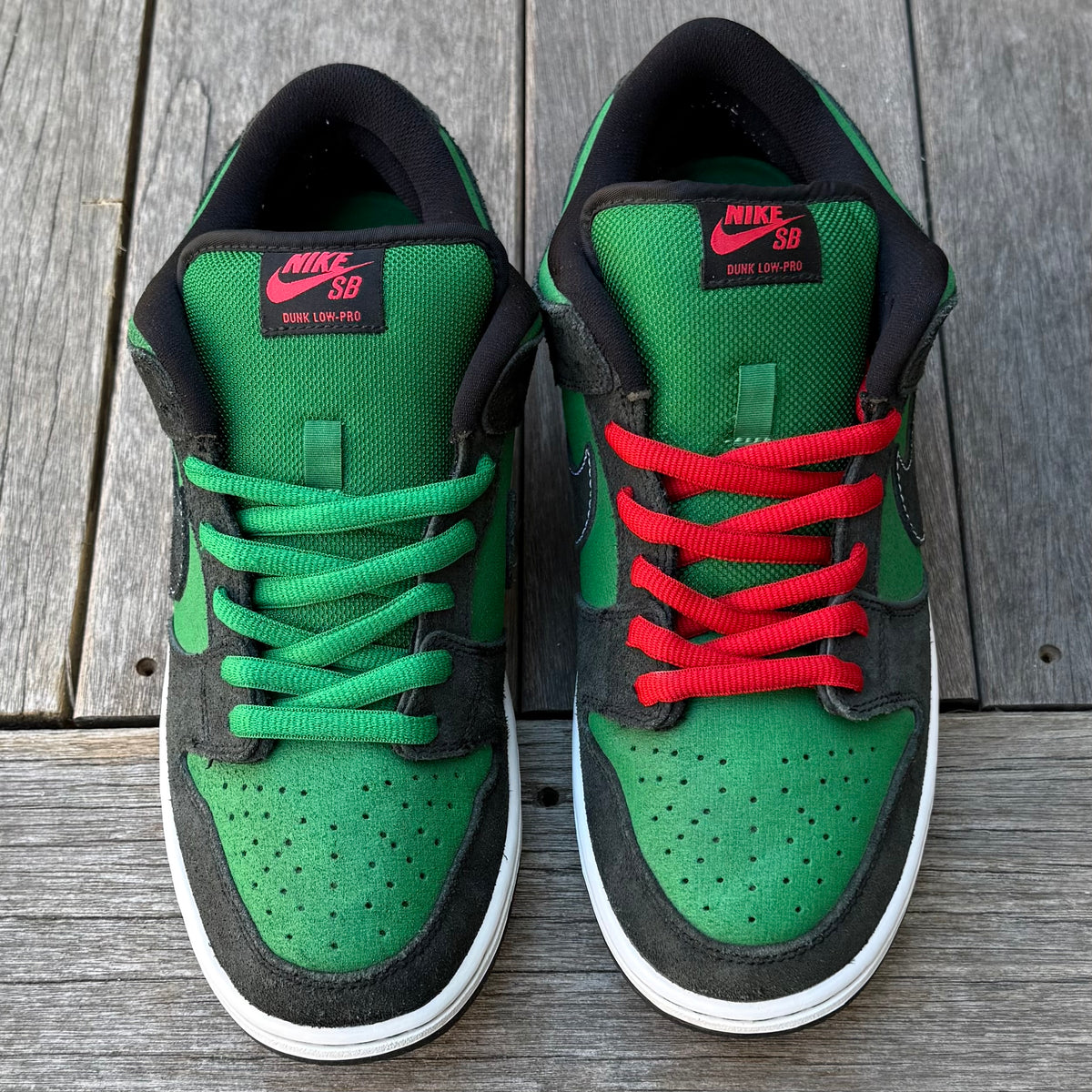 Nike SB Dunk Low Pine Green Atom Red Size 10