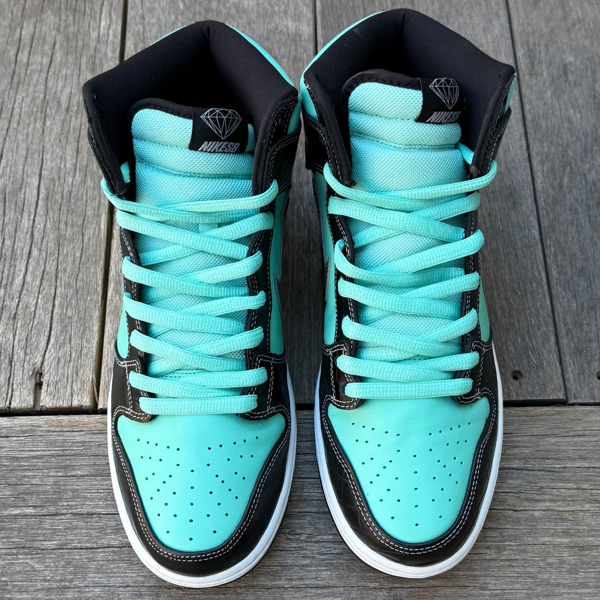 Nike SB Dunk High Tiffany Diamond Size 11
