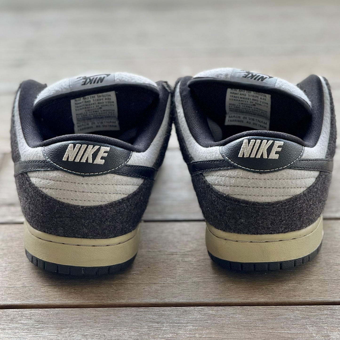 Nike SB Dunk Low Wolf Grey Wool Size 11