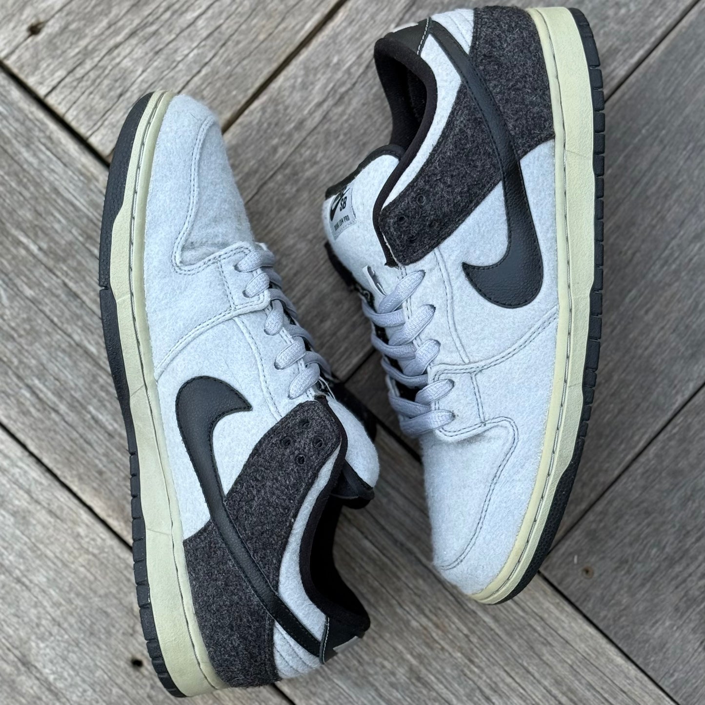 Nike SB Dunk Low Wolf Grey Wool Size 11