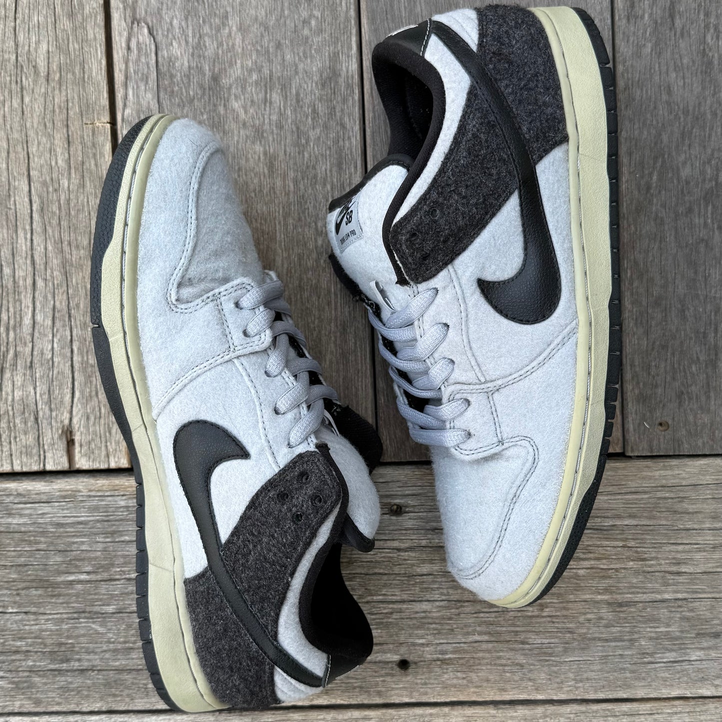 Nike SB Dunk Low Wolf Grey Wool Size 11