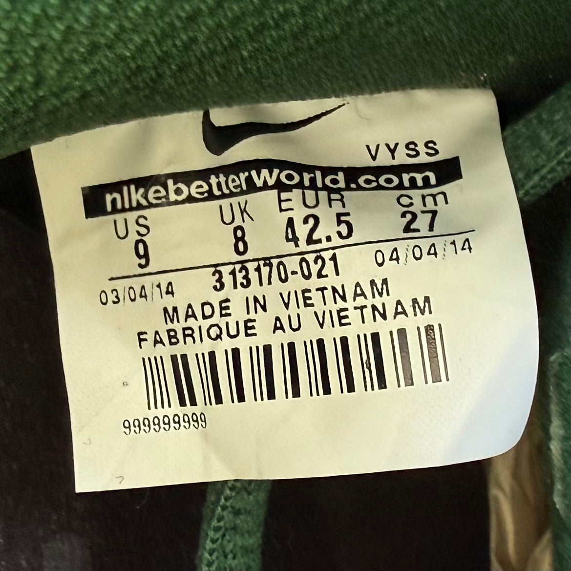 Nike SB Dunk Low SAMPLE (Mismatch) Size 9