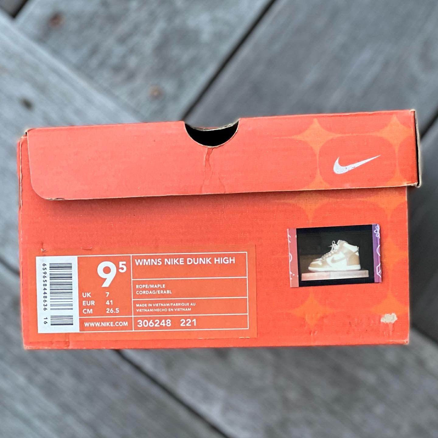 Nike Dunk High Rope/Maple WMNS Size 9.5 (Men's 8-8.5) – The SB