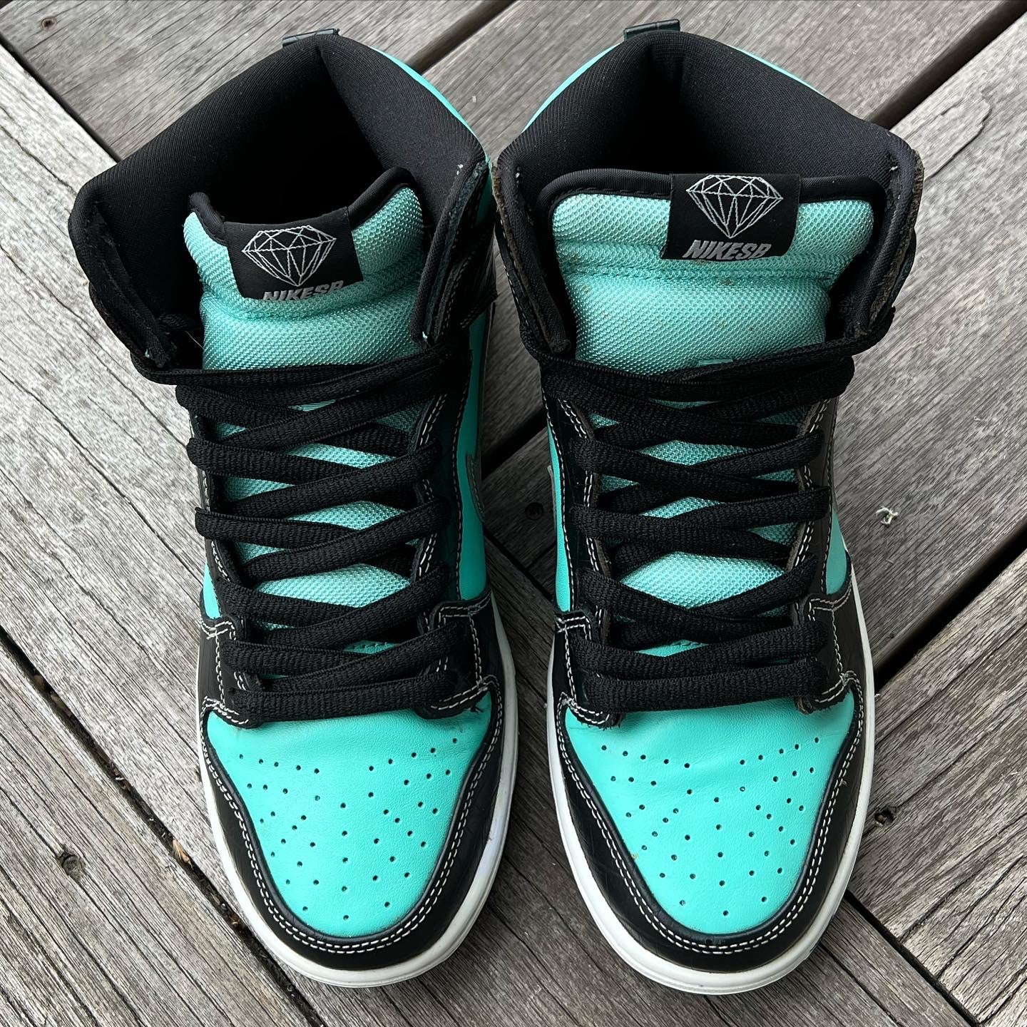 Nike SB Dunk High Tiffany Diamond Size 8