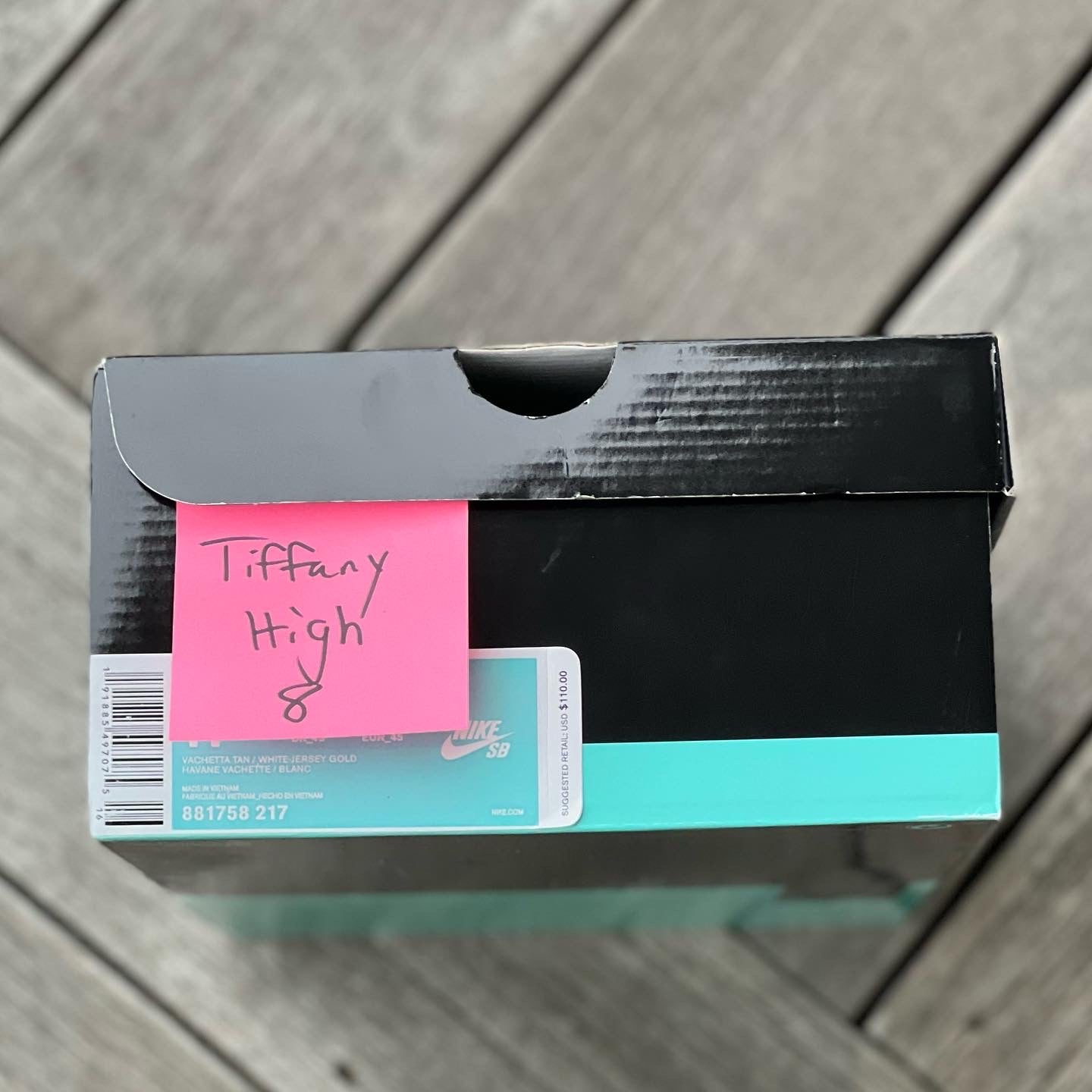 Nike SB Dunk High Tiffany Diamond Size 8